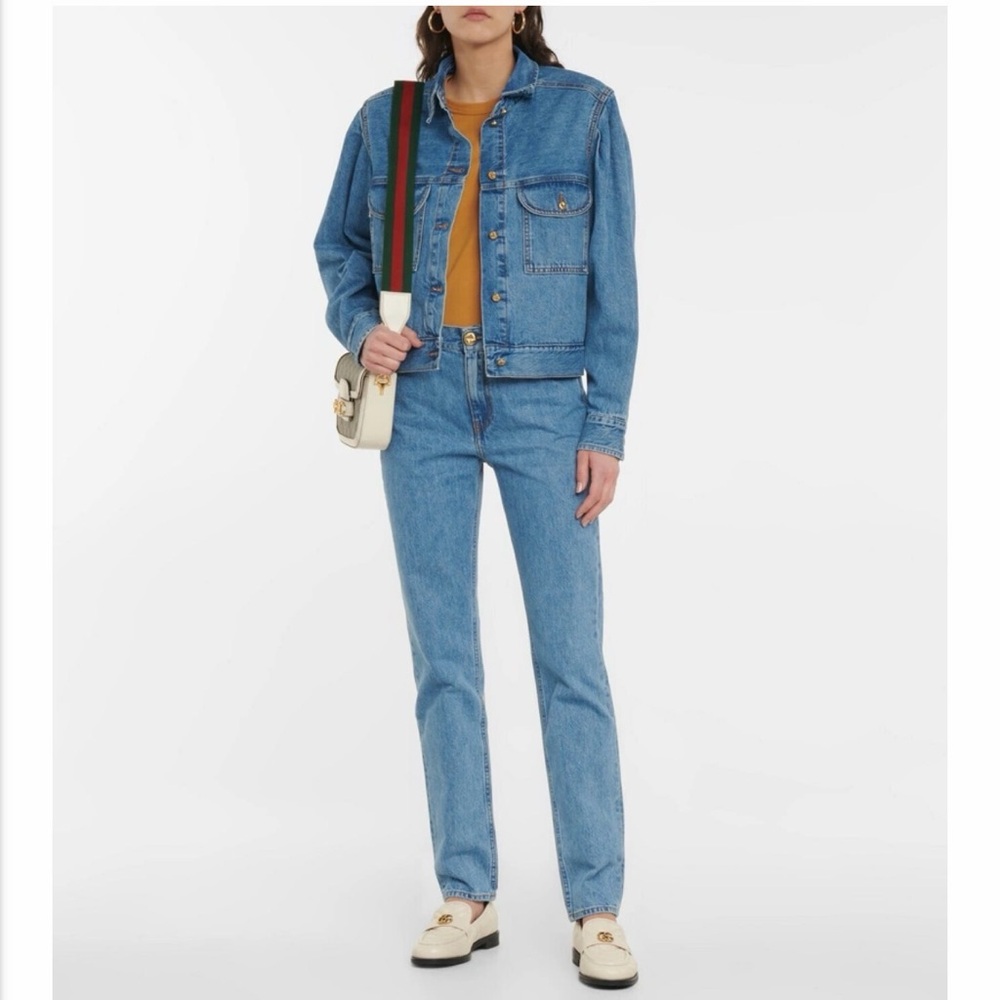 EUC Blazé Milano Cotton Denim Jacket Sz 3 (M/L) - Picture 2 of 9